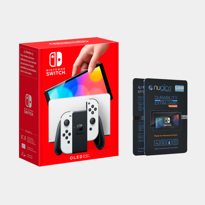 Nintendo Switch Oled White به همراه هدیه + گارانتی نخل سرویس 1 ساله پلاس