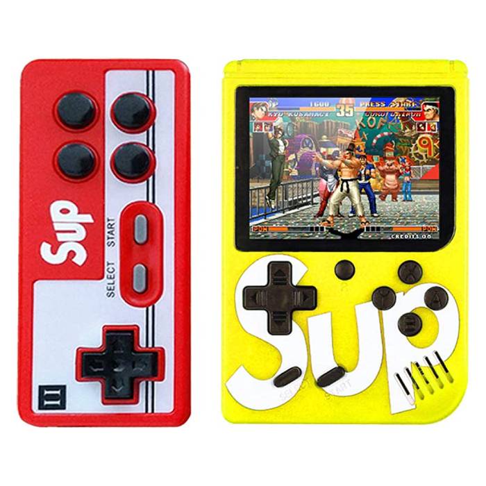 کنسول بازی دستی Sup Double Game Box ( زرد )