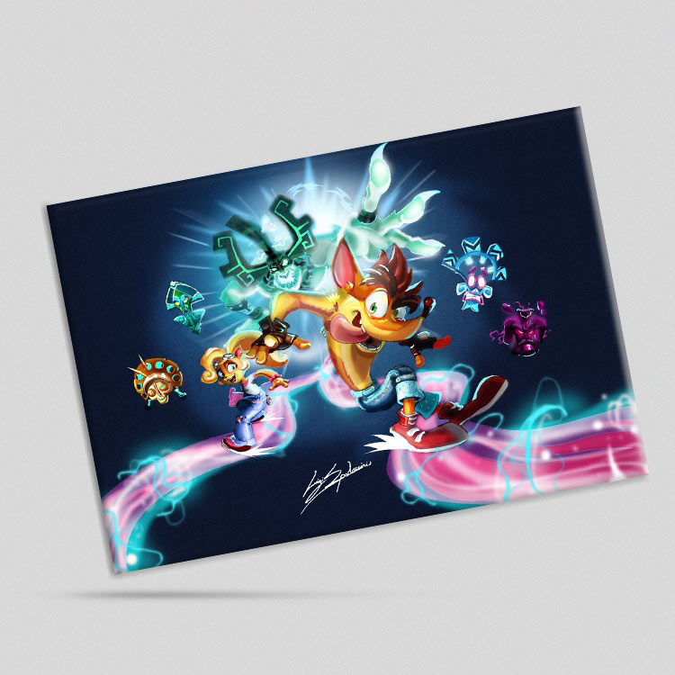 تابلو شاسی طرح Crash Bandicoot (ارسال رایگان)