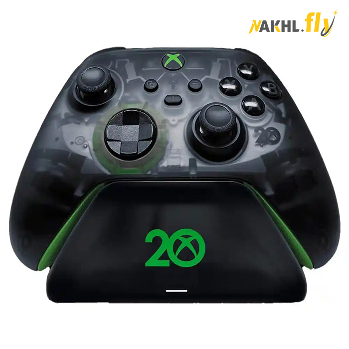 پایه شارژر و باتری Razer Quick Charging Stand برای XBOX طرح 20TH ANNIVERSARY (نخل فلای) (ارسال رایگان)