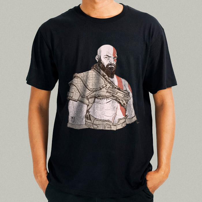 تیشرت طرح God of War Kratus (ارسال رایگان)