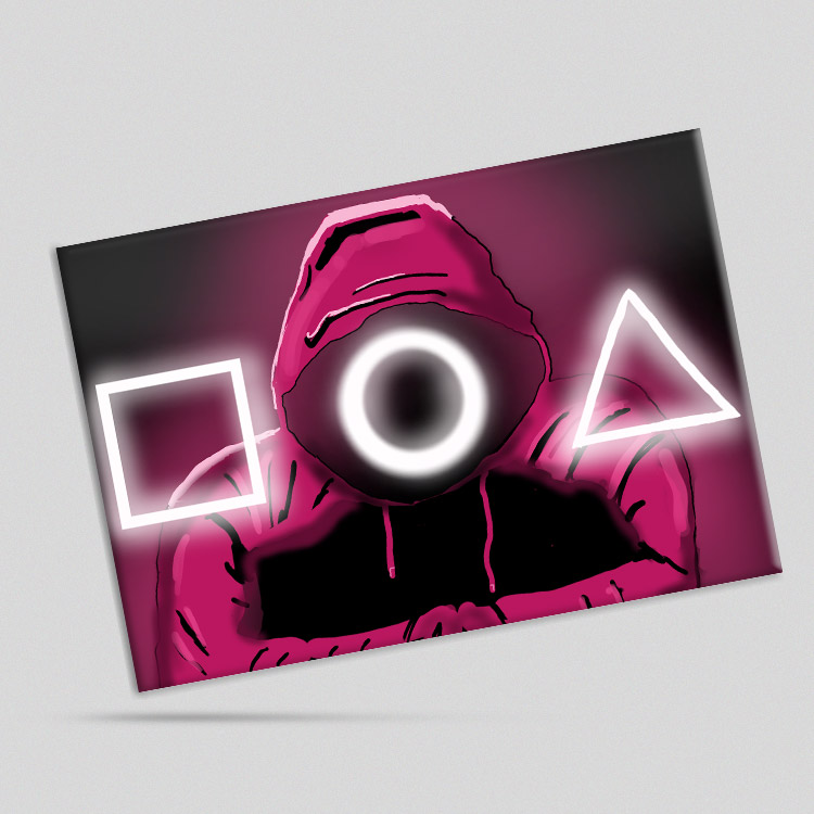 تابلو شاسی طرح Squid Game (ارسال رایگان)