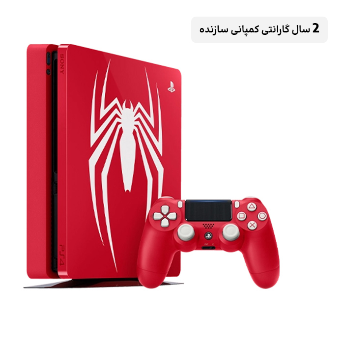 کنسول پلی استیشن 4 اسلیم باندل Spiderman marvels ظرفیت 1TB با 2 سال گارانتی