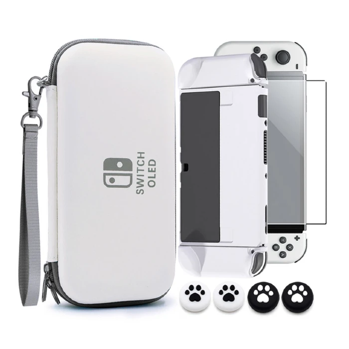 کیف محافظ اورجینال برای Nintendo Switch OLED سفید طوسی (ارسال رایگان)