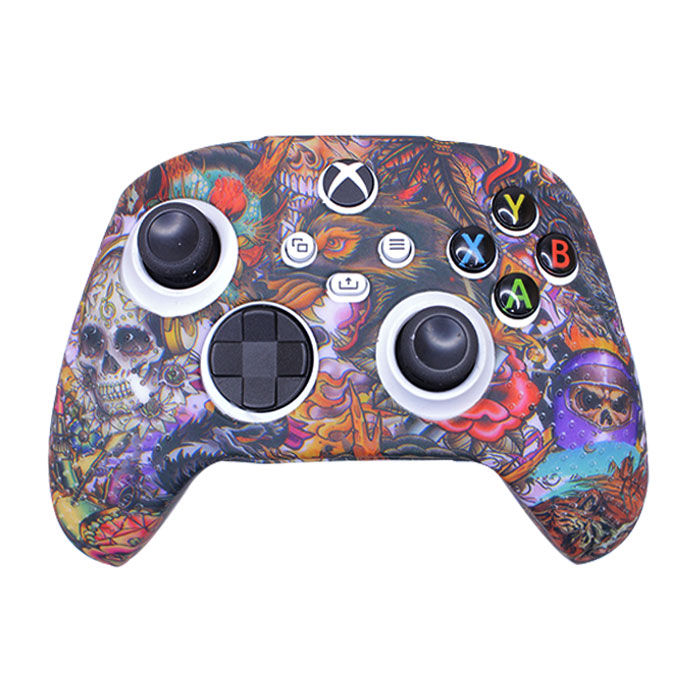 کاور دسته XBOX طرح اسکلت رنگی (ارسال رایگان)