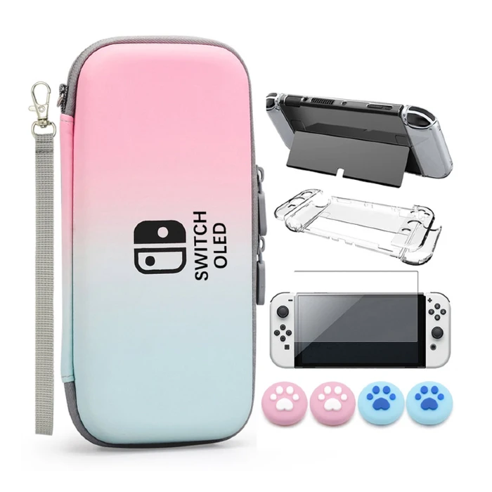 کیف محافظ اورجینال برای Nintendo Switch OLED صورتی ارغوانی (ارسال رایگان)