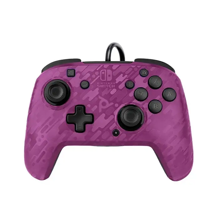 پرو کنترلر PDP Faceoff Deluxe Purple Camo برای Nintendo Switch (ارسال رایگان)