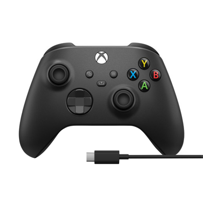 دسته ایکس باکس Carbon Black با کابل USB C (ارسال رایگان)