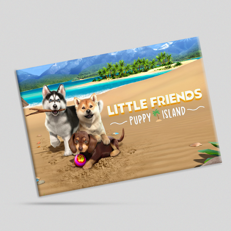 تابلو شاسی طرح Little Friends: Puppy Island (ارسال رایگان)