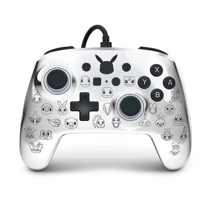 کنترلر PowerA Enhanced Pikachu Black and Silver برای Nintendo Switch (ارسال رایگان)