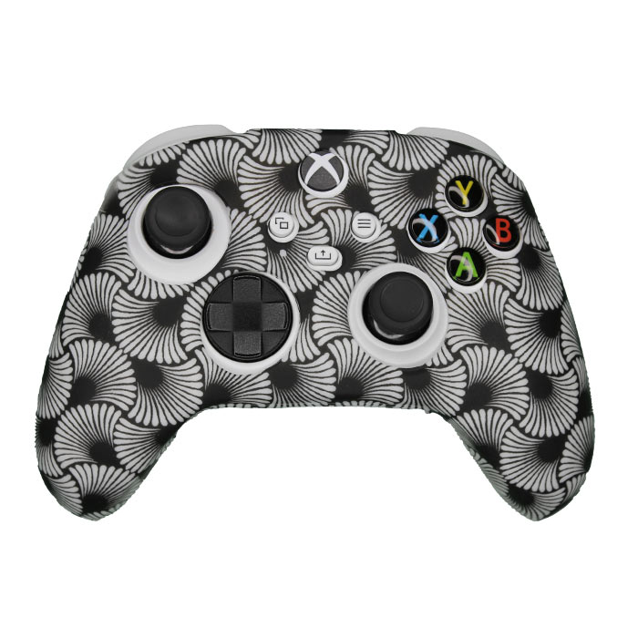 کاور دسته XBOX طرح سفید-مشکی (ارسال رایگان)