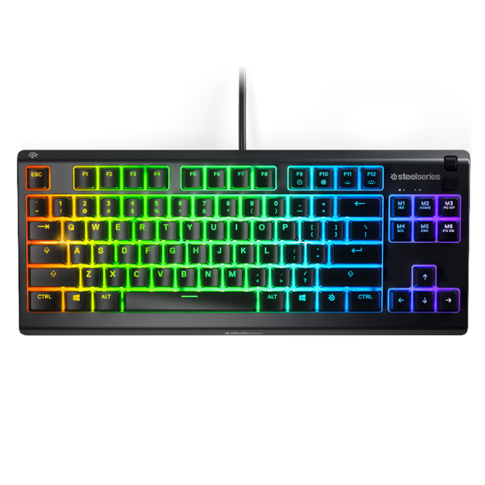 کیبورد گیمینگ SteelSeries مدل Apex 3 TKL – سوییچ Whisper-Quiet