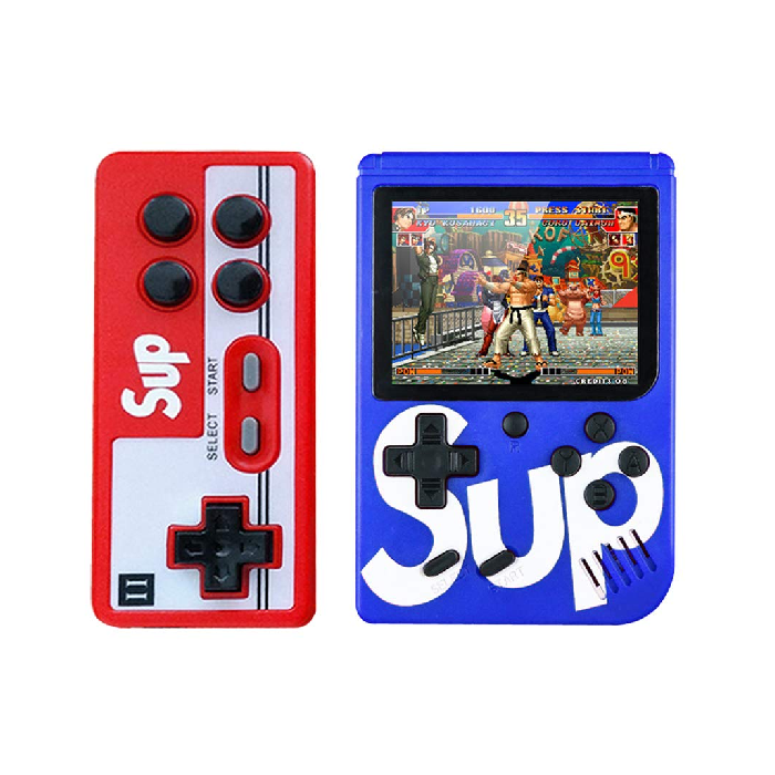 کنسول بازی دستی Sup Double Game Box ( آبی )