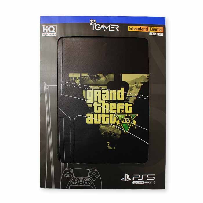 اسکین برچسب پلی استیشن 5 اسلیم طرح GTA (ارسال رایگان)