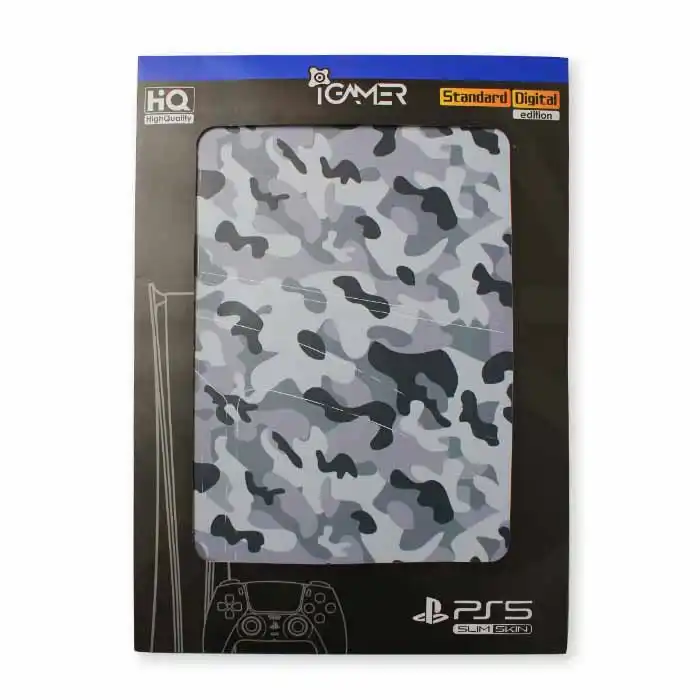 اسکین برچسب پلی استیشن 5 اسلیم طرح Camo (ارسال رایگان)