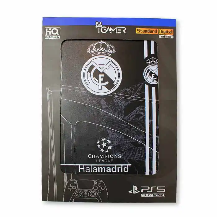 اسکین برچسب پلی استیشن 5 اسلیم طرح Real Madrid (ارسال رایگان)