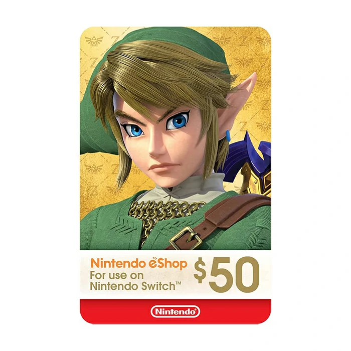 گیفت کارت 50 دلاری نینتندو آمریکا